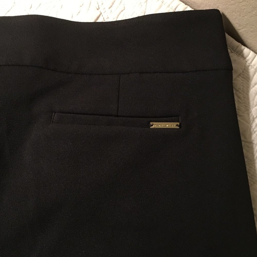 NINE WEST One Pleat Wide Leg Trousers  |  Size 10 - Picture 8 of 12